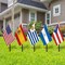 Hispanic Heritage Month Decorations Hand Held Flags on Stick 22 Spanish